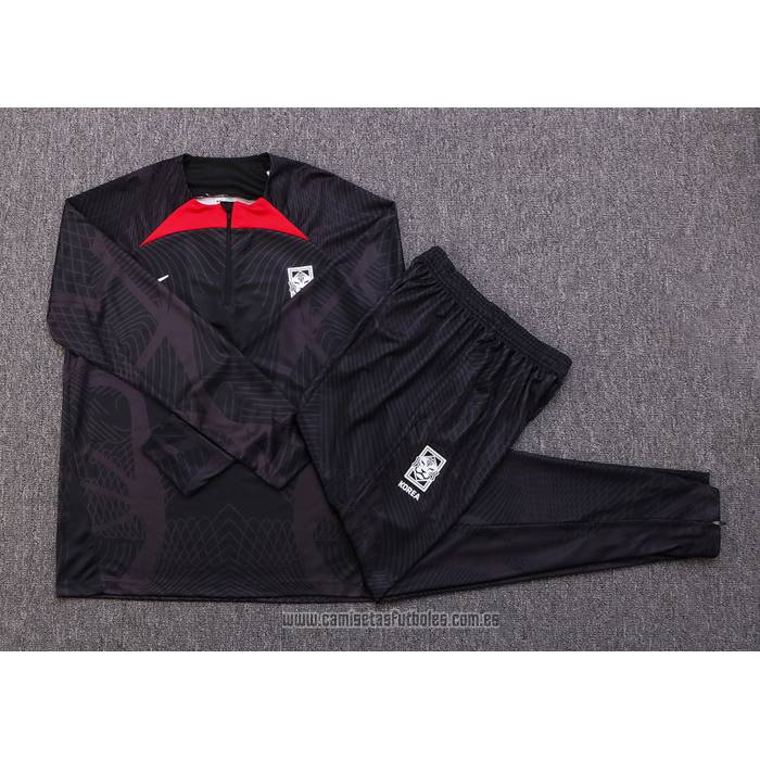 Chandal de Sudadera del Corea del Sur 2022-2023 Negro